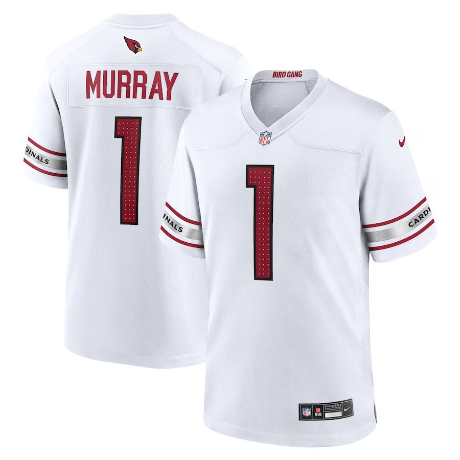 Men Arizona Cardinals #1 Kyler Murray Nike White Game Player NFL Jersey